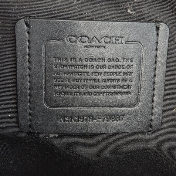Coach Signature Tote Bag Brown and Black - Picture 14 of 16